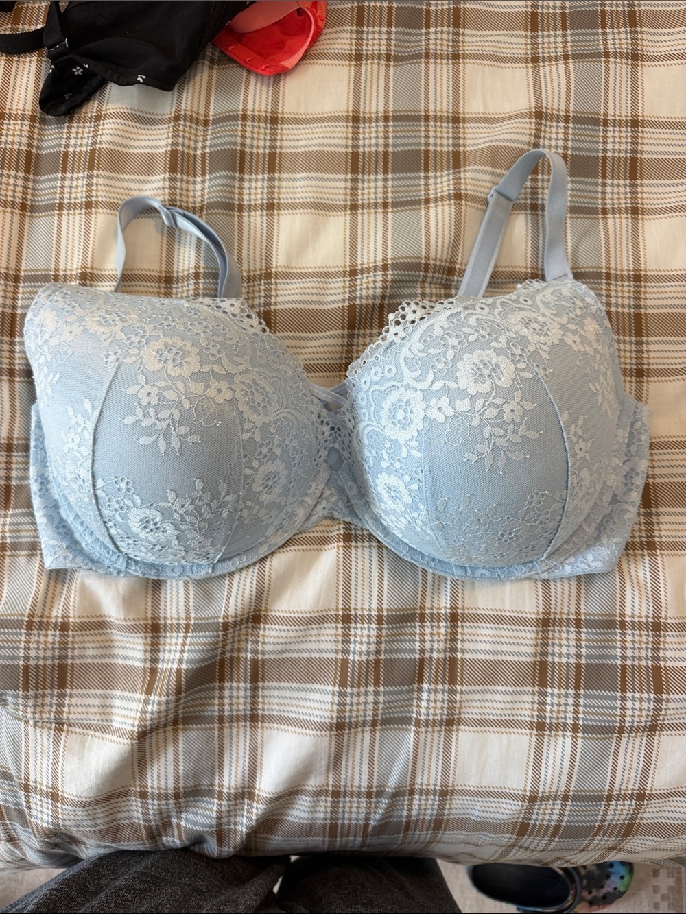 Torrid Light Blue Lace Full Coverage Bra